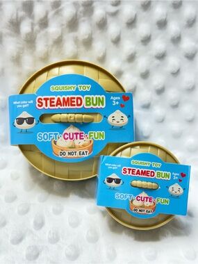 Steamed Bun Glitter Dumplings - Kids Sensory Tactile Fidget Squishy Toys